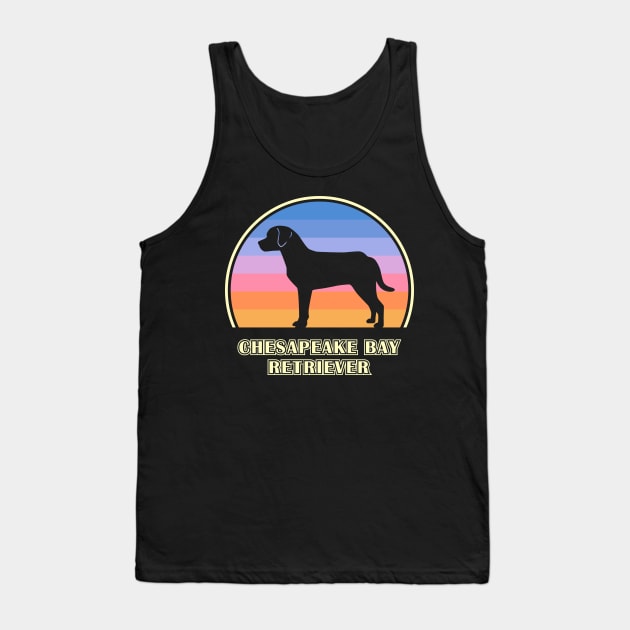 Chesapeake Bay Retriever Vintage Sunset Dog Tank Top by millersye